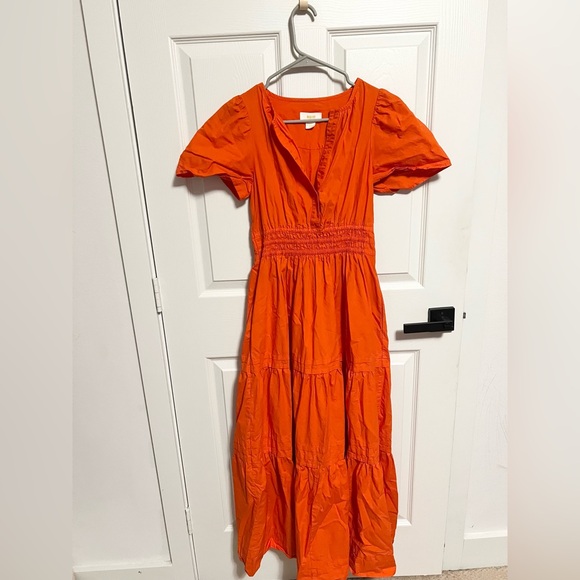 Anthropologie Somerset cotton maxi Dress pockets - Picture 5 of 11